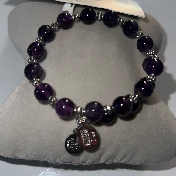 🛍 NWT 🛍WIND AND FIRE AMETHYST BRACELET 🛍 - Picture 2 of 9